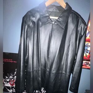 Maggie Barnes genuine leather jacket